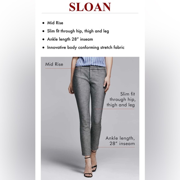 🌸3for$50 - Banana Republic SLOAN skinny fit pants, Petite Size 2 - Picture 7 of 8